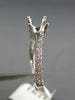 ESTATE .83CT DIAMOND 14KT WHITE GOLD 3D SEMI ETERNITY SEMI MOUNT ENGAGEMENT RING