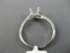 ESTATE .83CT DIAMOND 14KT WHITE GOLD 3D SEMI ETERNITY SEMI MOUNT ENGAGEMENT RING