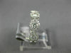 ESTATE .95CT ROUND DIAMOND 18K WHITE GOLD 3D FIVE STONE WEDDING ANNIVERSARY RING