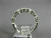 ESTATE .95CT ROUND DIAMOND 18K WHITE GOLD 3D FIVE STONE WEDDING ANNIVERSARY RING