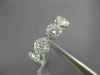 ESTATE .95CT ROUND DIAMOND 18K WHITE GOLD 3D FIVE STONE WEDDING ANNIVERSARY RING