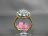 ESTATE LARGE 2.12CT WHITE & PINK DIAMOND 18K WHITE & ROSE GOLD 3D CLUSTER RING