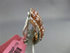 ESTATE LARGE 4.99CT WHITE & PINK DIAMOND 18KT WHITE & ROSE GOLD CLIP ON EARRINGS