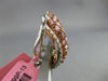 ESTATE LARGE 4.99CT WHITE & PINK DIAMOND 18KT WHITE & ROSE GOLD CLIP ON EARRINGS