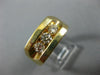 ESTATE LARGE .76CT DIAMOND 14KT YELLOW GOLD 3D 3 STONE CHANNEL ETOILE MENS RING