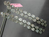 ESTATE EXTRA LARGE 6.28CT DIAMOND 18K WHITE GOLD SQUARE JOURNEY HANGING EARRINGS