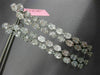 ESTATE EXTRA LARGE 6.28CT DIAMOND 18K WHITE GOLD SQUARE JOURNEY HANGING EARRINGS