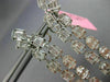 ESTATE EXTRA LARGE 6.28CT DIAMOND 18K WHITE GOLD SQUARE JOURNEY HANGING EARRINGS