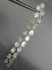 ESTATE EXTRA LARGE 6.28CT DIAMOND 18K WHITE GOLD SQUARE JOURNEY HANGING EARRINGS