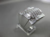 ESTATE EXTRA LARGE 1.93CT DIAMOND 14KT WHITE GOLD PYRAMID HANDCRAFTED RING