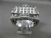ESTATE EXTRA LARGE 1.93CT DIAMOND 14KT WHITE GOLD PYRAMID HANDCRAFTED RING