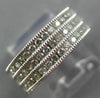 WIDE .50CT DIAMOND 14K WHITE GOLD 3 ROW FILIGREE SEMI ETERNITY ANNIVERSARY RING
