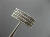 WIDE .50CT DIAMOND 14K WHITE GOLD 3 ROW FILIGREE SEMI ETERNITY ANNIVERSARY RING