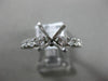 ESTATE .76CT DIAMOND 18KT WHITE GOLD 3D FOUR PRONG SEMI MOUNT ENGAGEMENT RING