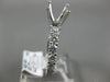 ESTATE .76CT DIAMOND 18KT WHITE GOLD 3D FOUR PRONG SEMI MOUNT ENGAGEMENT RING