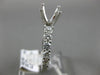 ESTATE .76CT DIAMOND 18KT WHITE GOLD 3D FOUR PRONG SEMI MOUNT ENGAGEMENT RING