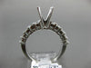 ESTATE .76CT DIAMOND 18KT WHITE GOLD 3D FOUR PRONG SEMI MOUNT ENGAGEMENT RING