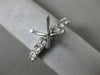 ESTATE .76CT DIAMOND 18KT WHITE GOLD 3D FOUR PRONG SEMI MOUNT ENGAGEMENT RING