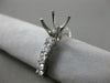 ESTATE .76CT DIAMOND 18KT WHITE GOLD 3D FOUR PRONG SEMI MOUNT ENGAGEMENT RING