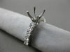 ESTATE .76CT DIAMOND 18KT WHITE GOLD 3D FOUR PRONG SEMI MOUNT ENGAGEMENT RING