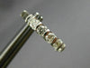 ESTATE .50CT DIAMOND 14KT WHITE GOLD 3D CLASSIC 5 STONE CHANNEL HUGGIE EARRINGS