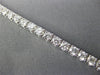 ESTATE 4.48CT ROUND DIAMOND 14KT WHITE GOLD 3D CLASSIC 4 PRONG TENNIS BRACELET