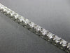 ESTATE 4.48CT ROUND DIAMOND 14KT WHITE GOLD 3D CLASSIC 4 PRONG TENNIS BRACELET