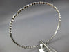 1.16CT DIAMOND & AAA SAPPHIRE 18KT WHITE GOLD SEMI ETERNITY LOVE BANGLE BRACELET