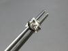 ESTATE .31CT DIAMOND 14KT WHITE GOLD PRINCESS & ROUND SQUARE HALO STUD EARRINGS
