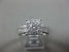 ESTATE LARGE .75CT DIAMOND 14KT WHITE GOLD 3D MILGRAIN FRIENDSHIP PROMISE RING