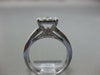 ESTATE LARGE .75CT DIAMOND 14KT WHITE GOLD 3D MILGRAIN FRIENDSHIP PROMISE RING