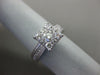 ESTATE LARGE .75CT DIAMOND 14KT WHITE GOLD 3D MILGRAIN FRIENDSHIP PROMISE RING