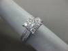 ESTATE LARGE .75CT DIAMOND 14KT WHITE GOLD 3D MILGRAIN FRIENDSHIP PROMISE RING