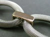 ESTATE WIDE .95CT DIAMOND 14KT WHITE & ROSE GOLD 3D MESH OVAL LINK BRACELET