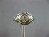 ANTIQUE ART DECO .35CT OLD MINE DIAMOND 18K WHITE GOLD 3D ENGAGEMENT RING #27344