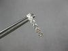 ESTATE 1.45CT DIAMOND 18KT WHITE GOLD 3D INSIDE OUT OVAL HOOP HANGING EARRINGS