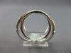 LARGE .30CT DIAMOND 14KT WHITE GOLD 3D MULTI ROW CRISS CROSS SNOWFLAKE LOVE RING