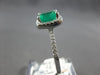 1.72CT DIAMOND & AAA EMERALD 18KT WHITE GOLD CLASSIC SQUARE HALO FRIENDSHIP RING