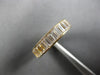 3.0CT CZ CLASSIC BAGUETTE 3/4TH ETERNITY 14KT YELLOW GOLD ANNIVERSARY RING 28170