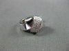 ESTATE .96CT DIAMOND 14KT WHITE GOLD PAVE "X" DESIGN HUGGIE EARRINGS #16918