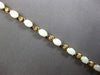 4.6CT DIAMOND & AAA OPAL 14KT YELLOW GOLD OVAL & ROUND ETERNITY BRACELET 28192