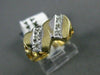 ESTATE .10CT DIAMOND 14KT WHITE & YELLOW GOLD 3D DOUBLE HEART LOVE RING #24478