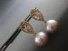 2.39CT DIAMOND & AAA MORGANITE & PINK SOUTH SEA PEARL 18KT ROSE GOLD 3D EARRINGS