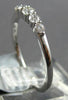 ESTATE .27CT DIAMOND 18KT WHITE GOLD 5 STONE GRADUATING WEDDING ANNIVERSARY RING