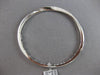 .71CT DIAMOND 18KT WHITE GOLD 3D MULTI ROW DOUBLE SWIRL FUN CUFF BANGLE BRACELET