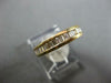 1.26CT DIAMOND 14K YELLOW GOLD 3D BAGUETTE CHANNEL 3/4 ETERNITY ANNIVERSARY RING