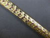 ANTIQUE LARGE .70CT AAA RUBY 14KT YELLOW GOLD HANDCRAFTED FILIGREE CUFF BRACELET