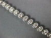 ESTATE LARGE 3.01CT DIAMOND 14KT WHITE GOLD 3D ROUND BEZEL PRONG TENNIS BRACELET