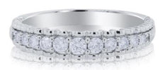 .29CT DIAMOND 14K WHITE GOLD CLASSIC ROUND SHARED PRONG WEDDING ANNIVERSARY RING