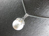 .15CT DIAMOND & AAA SOUTH SEA PEARL 14KT WHITE GOLD PALM TREE FLOATING PENDANT